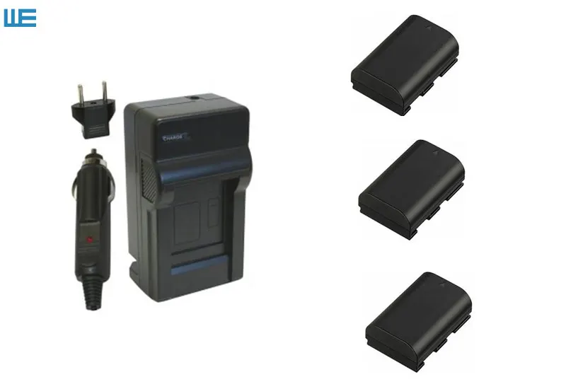 LP E6 LPE6 E6N LPE6N аккумулятор + зарядное устройство для EOS 5D Mark II III 5DS R 6D 7D 60D 70D|Цифровые