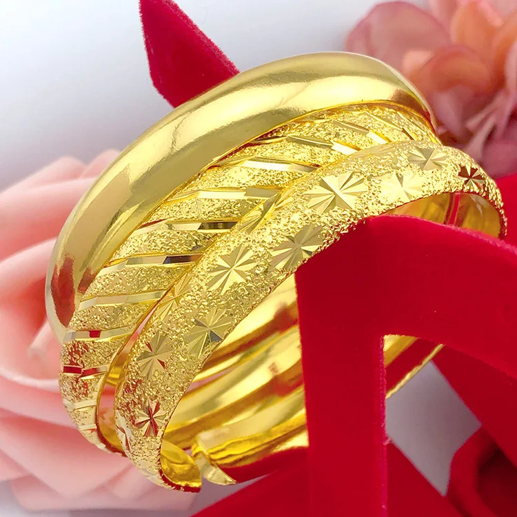 Хорошее качество женский модный Эфиопский браслет золотого цвета свадебный