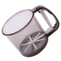 1pc semi automatic handheld sifter flour sifter flour sieve flour sifting strainer