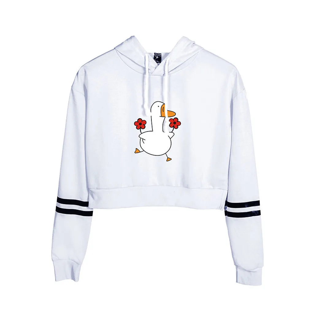 Женский топ с круглым вырезом SAGACE куртка капюшоном и длинным рукавом Милая