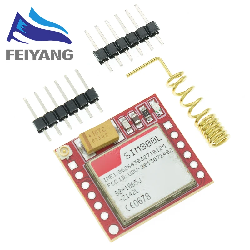1 шт. самый маленький SIM800L GPRS GSM модуль карта MicroSIM ядро плата четырехдиапазонный TTL