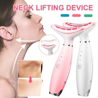 face neck massager 45%e2%84%83 heat 3 massage mode skin lifting tightening device anti wrinkles face massager for women