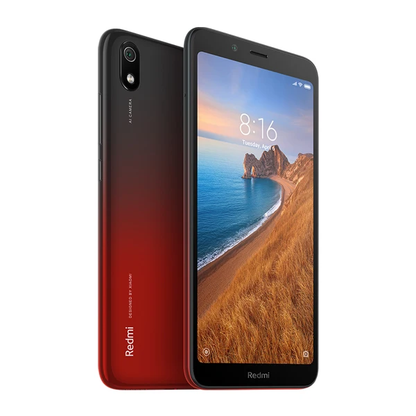 Red Оригинальная глобальная версия Xiaomi Redmi 7A 7A 2 ГБ 32 ГБ 4000 мАч аккумулятор смартфон Snapdargon 439 Восьмиядерный 5,4" 18:9 полный экран - Цвет: Red
