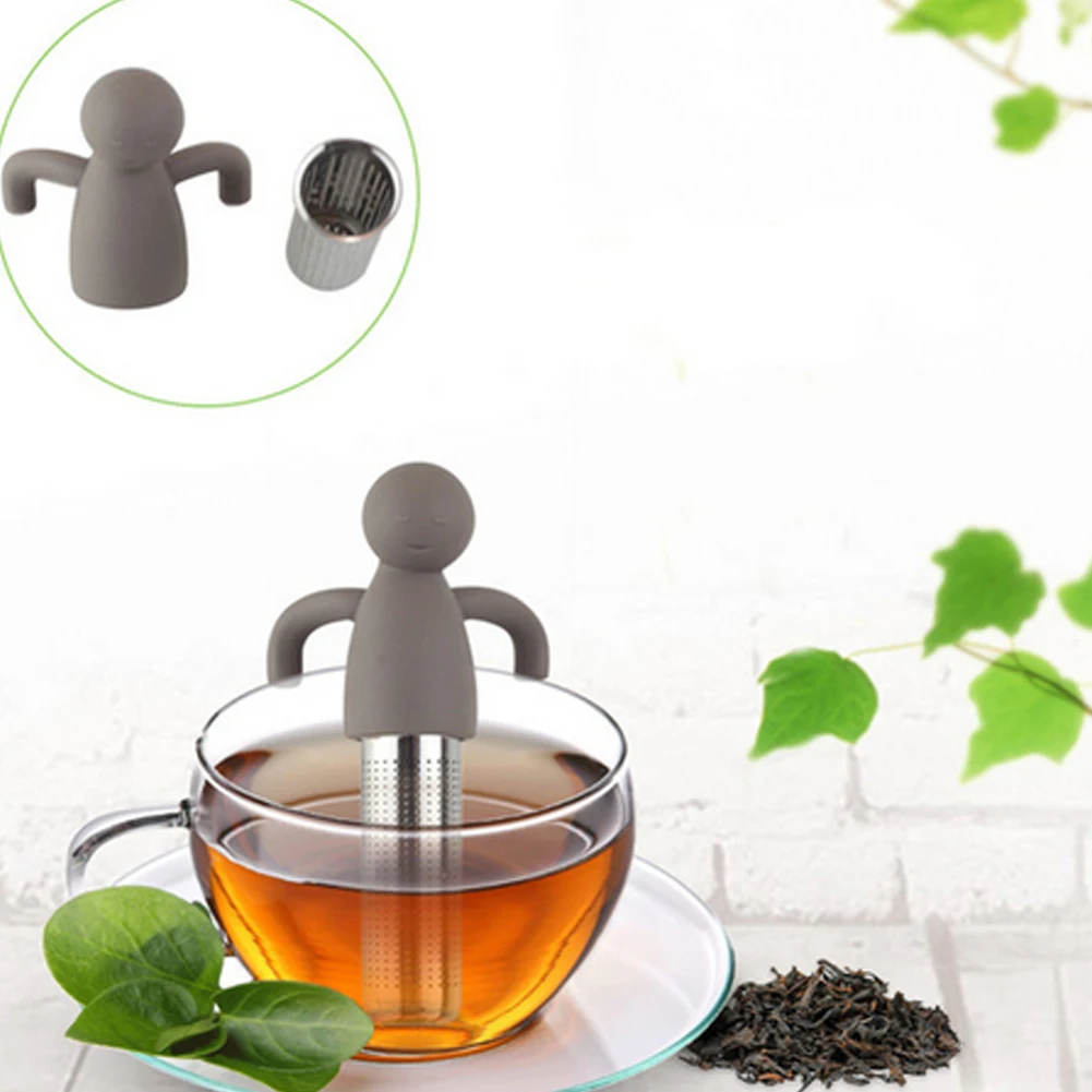 

Stainless Steel Tea Infuser Loose Leaf Tea Strainer Strainers Little Man Shape Tea Filter for Teapots Mugs Cups