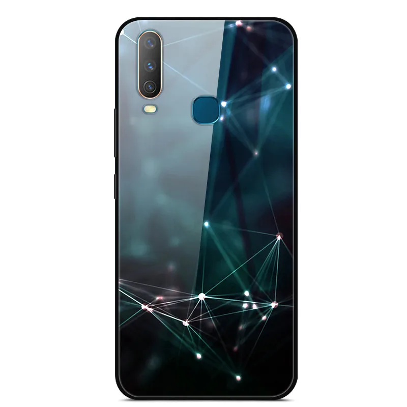 8 ДЛЯ Vivo U3X/U10 чехол из закаленного стекла с принтом твердая задняя крышка для Vivo U3X чехол для телефона s силиконовый бампер Coque U3 X U 3X10 - Цвет: 8