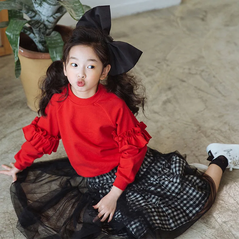 Осенне-зимний комплект одежды для маленьких девочек детская хлопковая одежда из