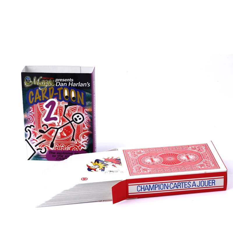 Magic Cartoon Cardtoon Deck Tricks Pack Playing Card Toon Animation Prediction Funny Props Gimmick G8029 | Рукоделие и творчество