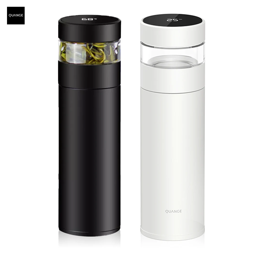 

New Quange Smart Vacuum Stainless Steel Thermal Cups Portable Thermos/Cold Cup Tea Mug Travel Tea Water Separation Bottle