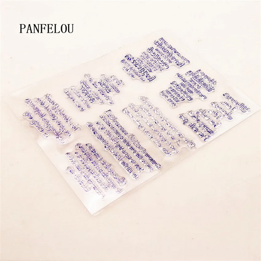 Прозрачные силиконовые резиновые штампы PANFELOU 15x21 см Мультяшные для скрапбукинга