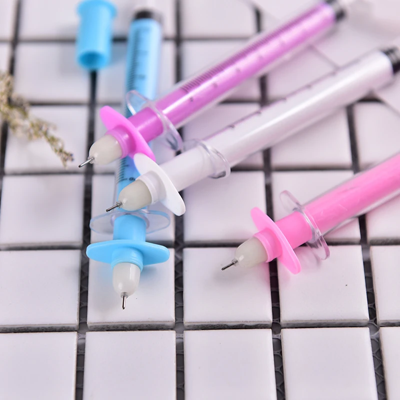 1 шт. шприц ручка Канцтовары шариковая автоматическая многоразового пуля 0 38 мм |