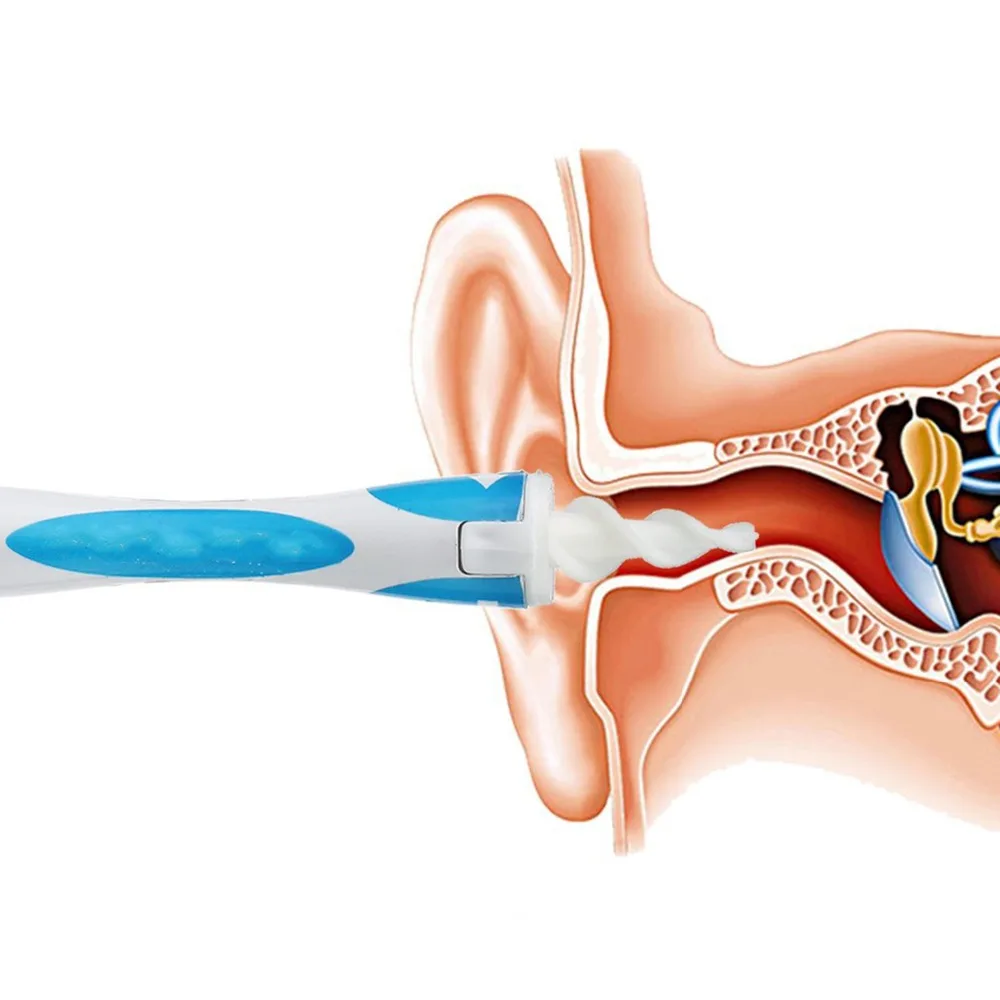 16 наконечников вращающийся умный ушной очиститель для ушей легко удаляет воск