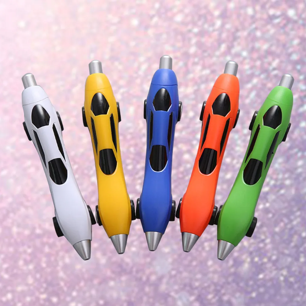 

5 Pcs Kawaii Cartoon Ballpoint Pen Car Point Pens Boy Gifts Writing Stationery Office School Supplies