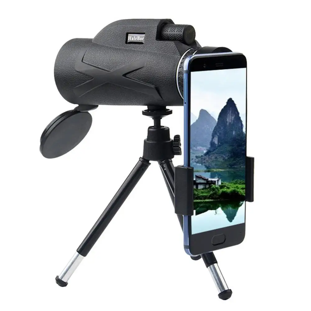 

80X100 Monocular Telescope Compact Retractable Zoom IPX6 Waterproof Professional HD ED Glass With Tripod Phone Clip