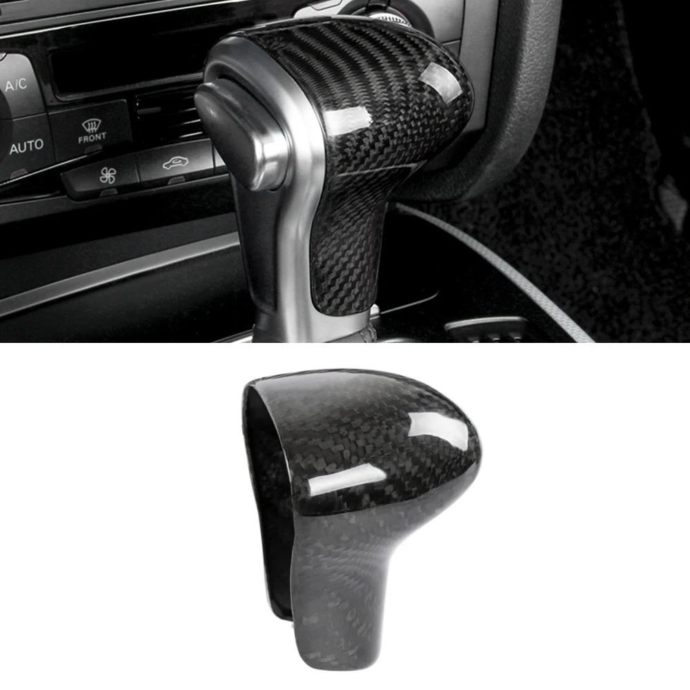 

Car Accessories Gear Knob Cover Top Head Trim Frame Sticker Carbon Fiber Decor for Audi A3 A4 A5 A6 A7 S3 S4 S5 S6 S7 Q3 Q5