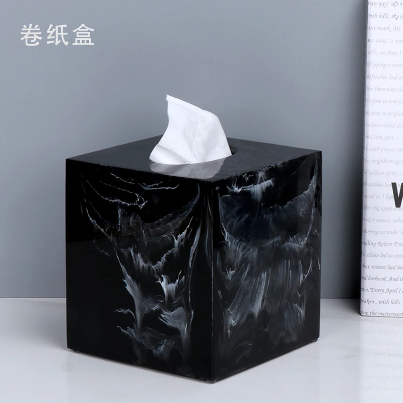 Новый год креативная коробка для салфеток из смолы антикварный благородный