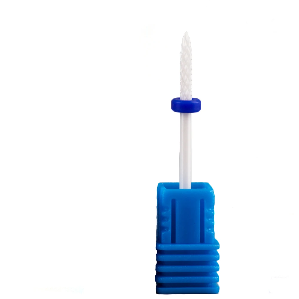 Feecy 9T Blue M Фрезерные керамические фрезы для ногтей, фрезы для маникюра, аксессуары для маникюрных станков, вращающиеся электрические пилки для ногтей, инструменты для дизайна ногтей - Цвет: Feecy 9T Blue M