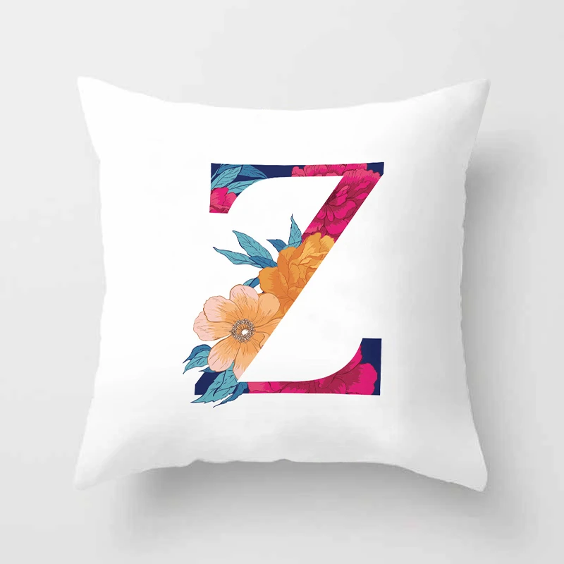 1 шт. простой цветок буквы английского алфавита для подушек полиэфирная