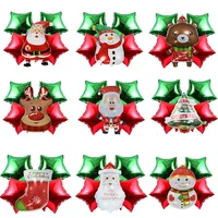5pc christmas decorations for home merry christmas balloons xmas party supplies happy new year 2021 decorations 2020