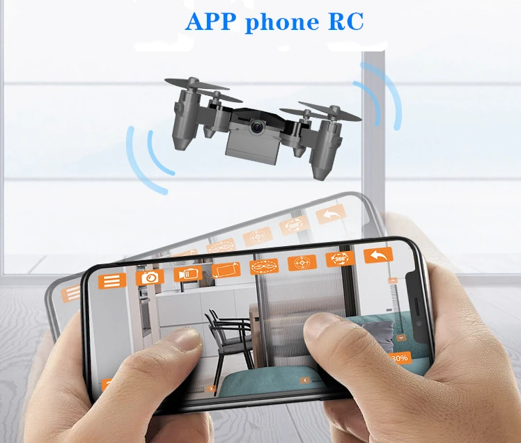 Мини-Дрон HD Квадрокоптер складной Дрон самолет FPV Wifi дроны, Радиоуправляемый вертолет селфи дроны детские игрушки подарок