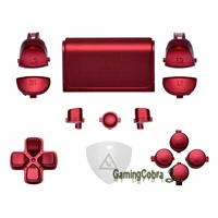 extremerate scarlet red l1r1 l2r2 trigger dpad home share options full set buttons for ps4 slim pro controller cuh zct2