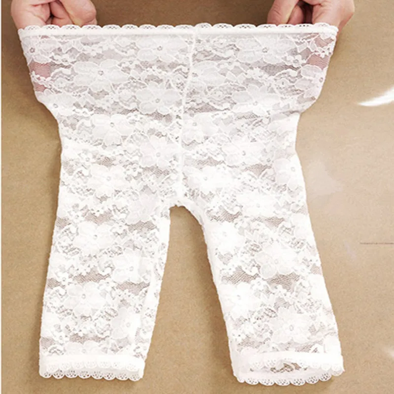 

New Summer Thin Mesh Breathable Baby Silk Pants Lace Baby Leggings Girls Baby Clothings