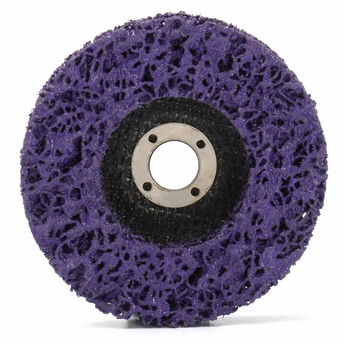 

New 5Pcs Purple Durable Poly Strip Disc Wheel 100x16Mm Wood Metal Paint Rust Removal Clean Abrasive Tools For Angle Grinder