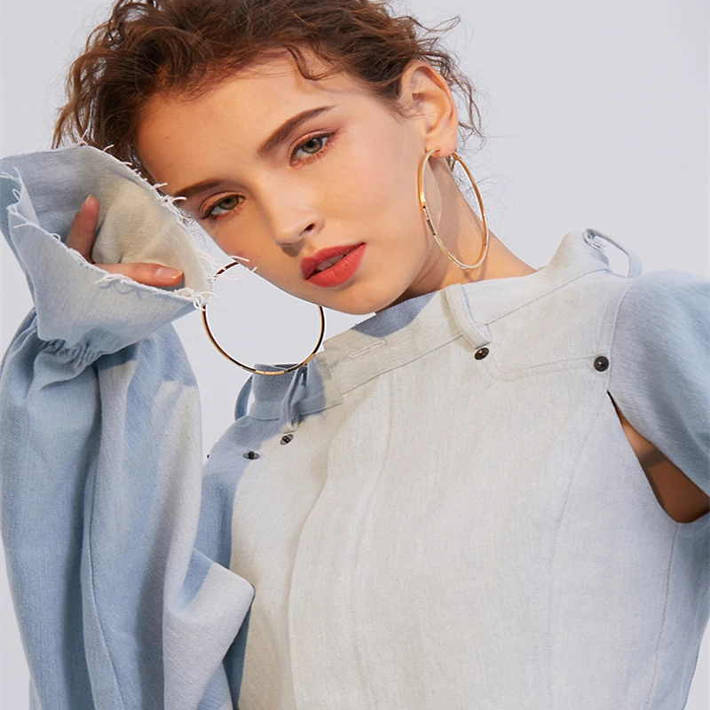 

Серьги-кольца женские в стиле хип-хоп