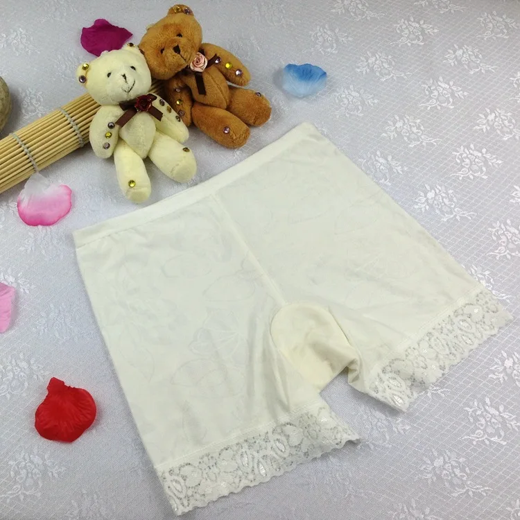 

Women Safety Pants Boxer Lace Femme Seamless Breathable Nylon Tights Short Invisible Under Skirt Stretch Underwear