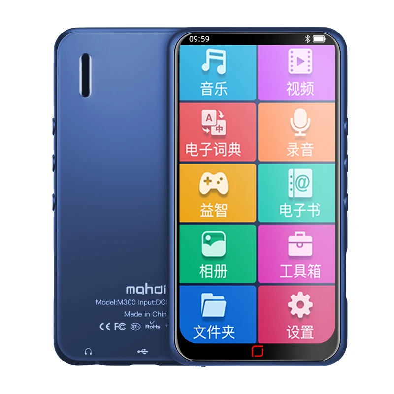 НОВЕЙШИЙ МЕТАЛЛИЧЕСКИЙ портативный Bluetooth MP3-плеер Mahdi M300 fm-радио HD сенсорный экран