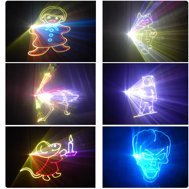 2018 5 Вт RGB Полноцветный уличный лазер 3D анимация оборудование для dj светильник