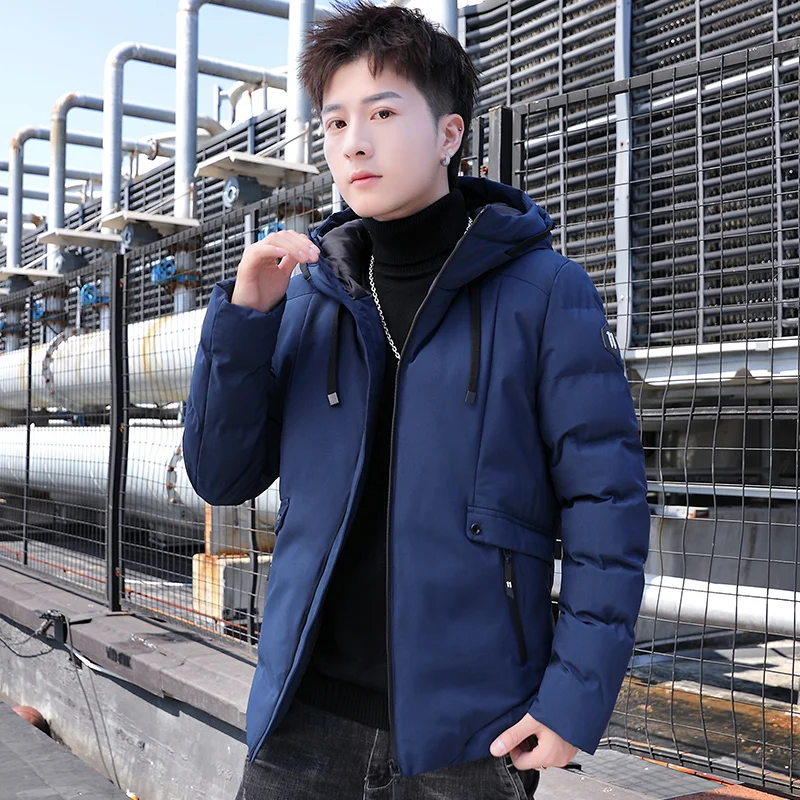 Мужская модная куртка 2022 головные уборы повседневные парки зимняя плотная