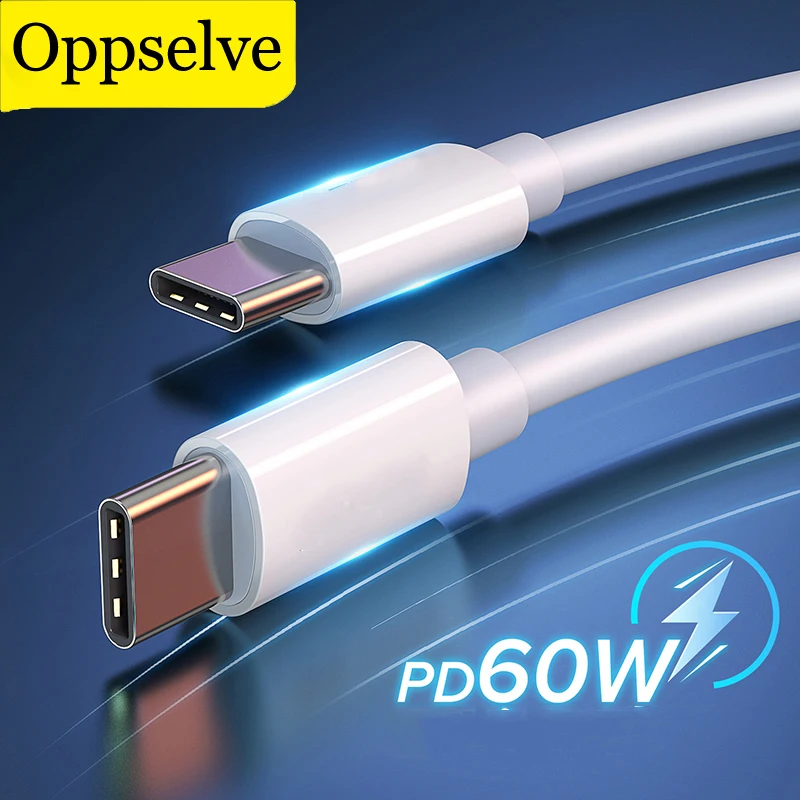 

PD 60W USB C to USB Type-C Cable QC4.0 3.0 Fast Charge Data Cable for Macbook Samsung S10 S9 Plus Huawei P40 P30 P20 USB C Cabo