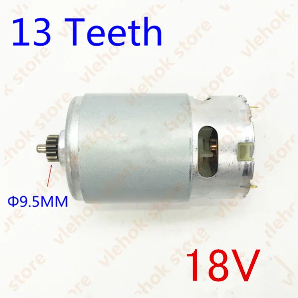13Teeth 18V 9.5MM 9 т 11 зубов 13 зубов 14 зубов 15 зубов RS550 10,8 в 12 В 14,4 в 18 в для BOSCH DeWALT HITACHI MAKITA METABO Milwaukee Hilti Ryobi мотор - Цвет: 13Teeth 18V 9.5MM