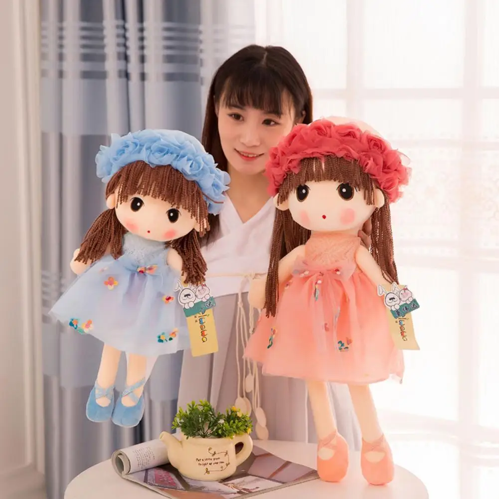 

Lovely Sweet Girl Model Plush Stuffed Dolls Wedding Rag Doll Children Gifts