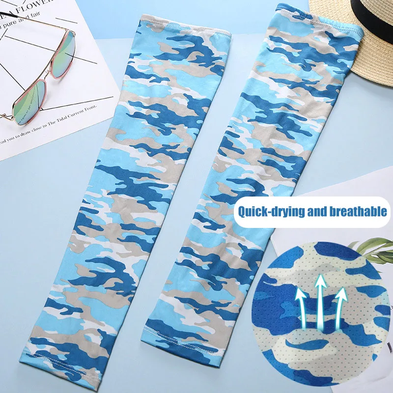 

Summer Cycling Running UV Protection Arm Sleeve Men Women Compression Sunscreen Bands Golf Volleyball Basketball Arm Covers