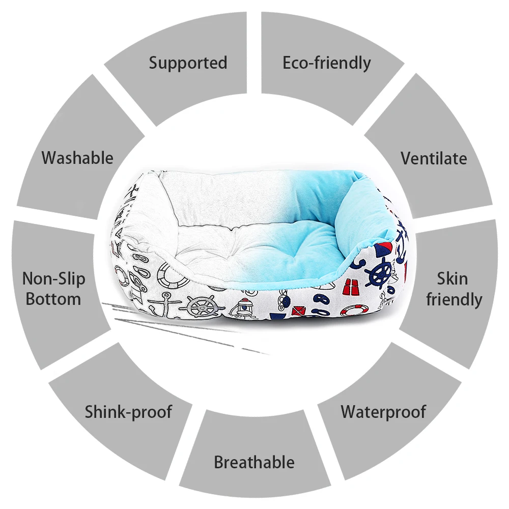 Большая кровать для собак хлопковые кровати зимний дом диван питомник коврики