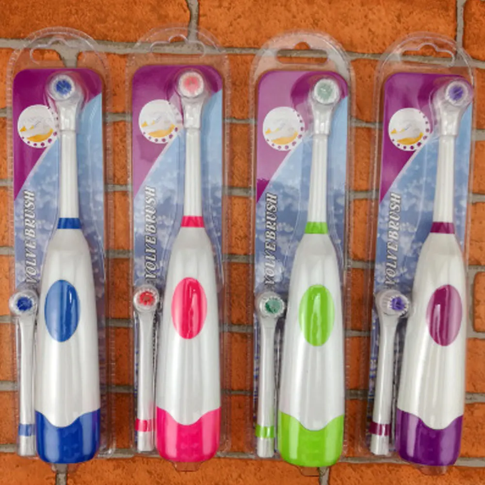 1 Set Electric Toothbrush With 2 Brush Heads Battery Operated Oral Hygiene No Rechargeable Teeth For Children | Бытовая техника