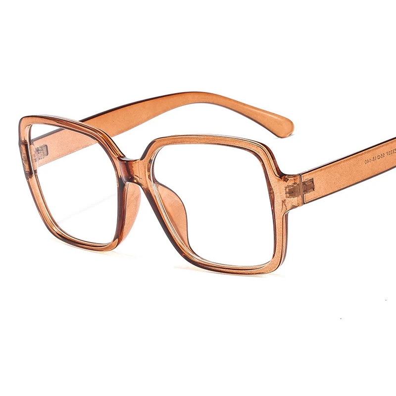 

New Korean version of the tide big frame square glasses frame Personality decoration temperament flat mirror