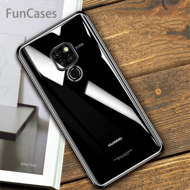 For Huawei Mate 20 Pro Case Cover Luxury Laser Plating TPU Back Soft Transparent Silicone Shockproof Coque | Мобильные телефоны и
