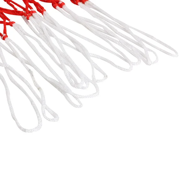

Standard Nylon Basketball Net Thread Sports Basketball Hoop Mesh Backboard Rim Ball Pum 12 Loops White Red Blue