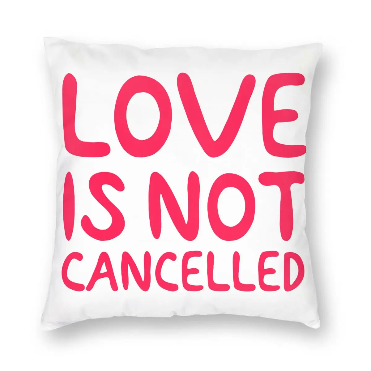 

Love Is Not Cancelled Quarantine Lockdown Square Pillow Case Throw Pillow Valentine Marriage Wedding Pillowcover Home Decor