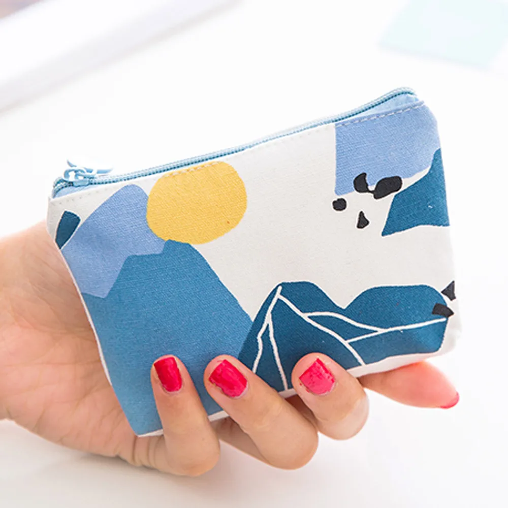 Для женщин небольшой мини деньги сумки Цвет смесь Подушка Чехол с геометрическим