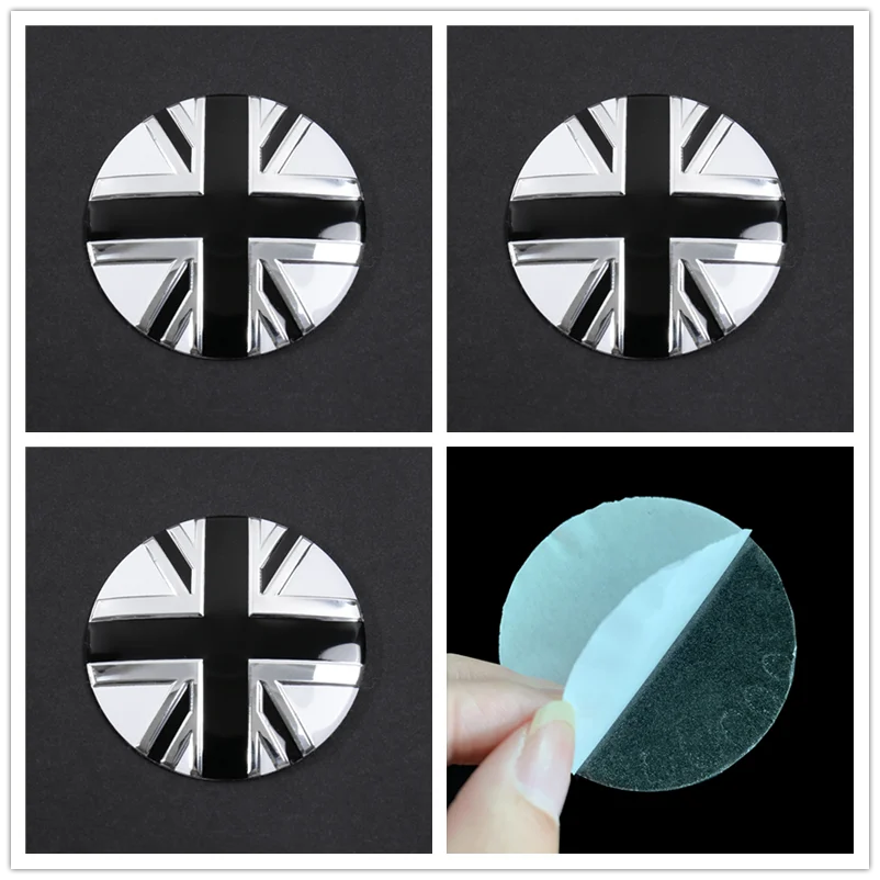 4Pcs/Pack 56mm GB England UK Flag Car Steering tire Wheel Center 3D sticker Hub Cap Emblem Badge Decals styling Accessory |