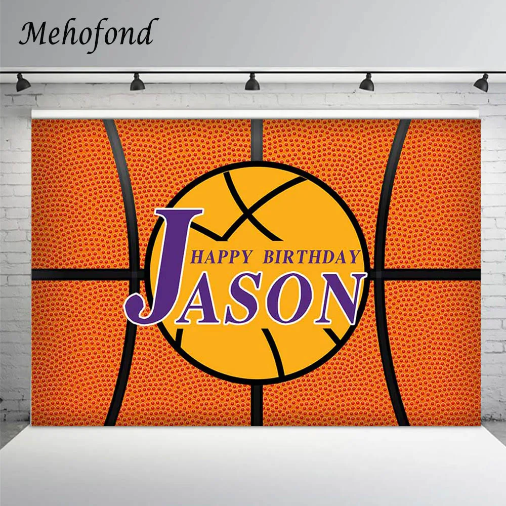 

Mehofond Photography Background Basketball Theme Boy Birthday Party Banner Decoration Backdrop For Photo Studio Photozone Shoot