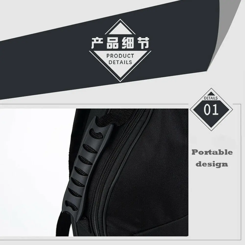 Мягкая сумка для бас-гитары с двумя ремнями мягкий чехол из ткани Оксфорд на