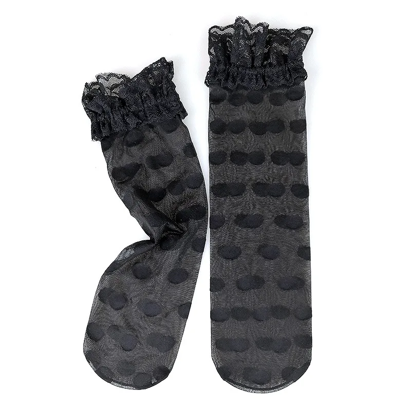 KASURE новая мода весна лето прозрачные тонкие сетчатые тюлевые носки до щиколотки