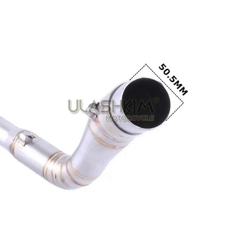 NMAX155 Мотоцикл выхлопная труба скутер передняя из нержавеющей стали без шнуровки