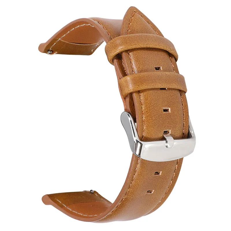 2021 New Retro Color-Changing Crazy Horse Leather Men's Strap 18mm 20mm 22mm Quick Release Comfortable Wear Watch Accessories