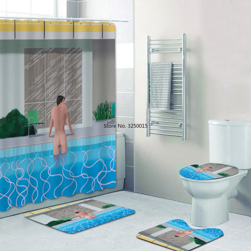 Художественный домашний декор скандинавский дэвид Hockney искусственная занавеска