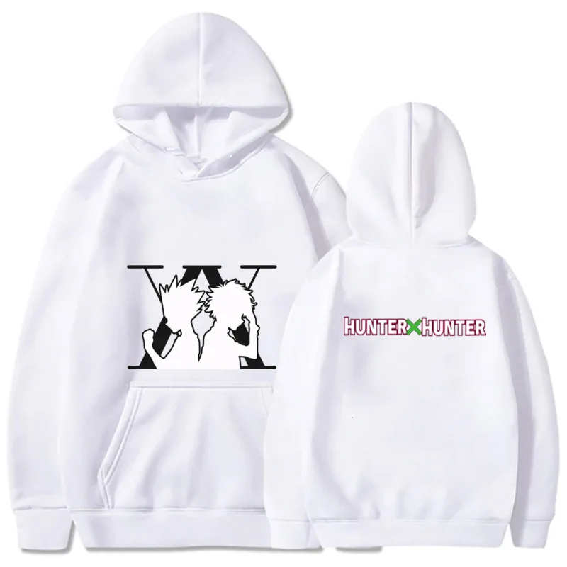 

Kawaii Hunter X Hunter Hoodies Men Women Short Sleeve Sweatshirt Killua Zoldyck Anime Manga Black Hoodies Bluzy Tops Clothes